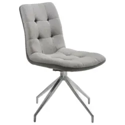 Stuhl in Edelstahl Mikrofaser