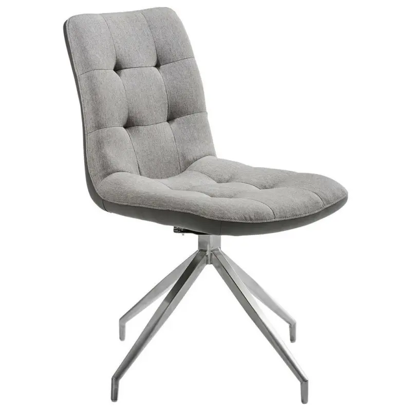 Stuhl in Edelstahl Mikrofaser