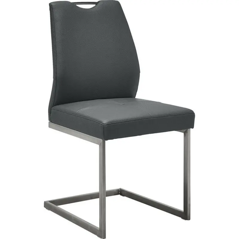 Schwingstuhl in Edelstahl Mikrofaser