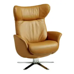 Relaxsessel in Leder Braun