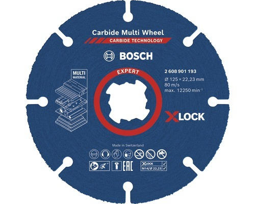 Trennscheibe Bosch Professional CMW Expert Ø 125x22 mm, X-LOCK Aufnahme