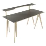 XXXLutz Lauterach - Ihr Möbelhaus bei Bregenz Schreibtisch 160/75/100 cm in Schlammfarben, Eichefarben