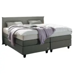 Boxspringbett 160/200 cm in Grau
