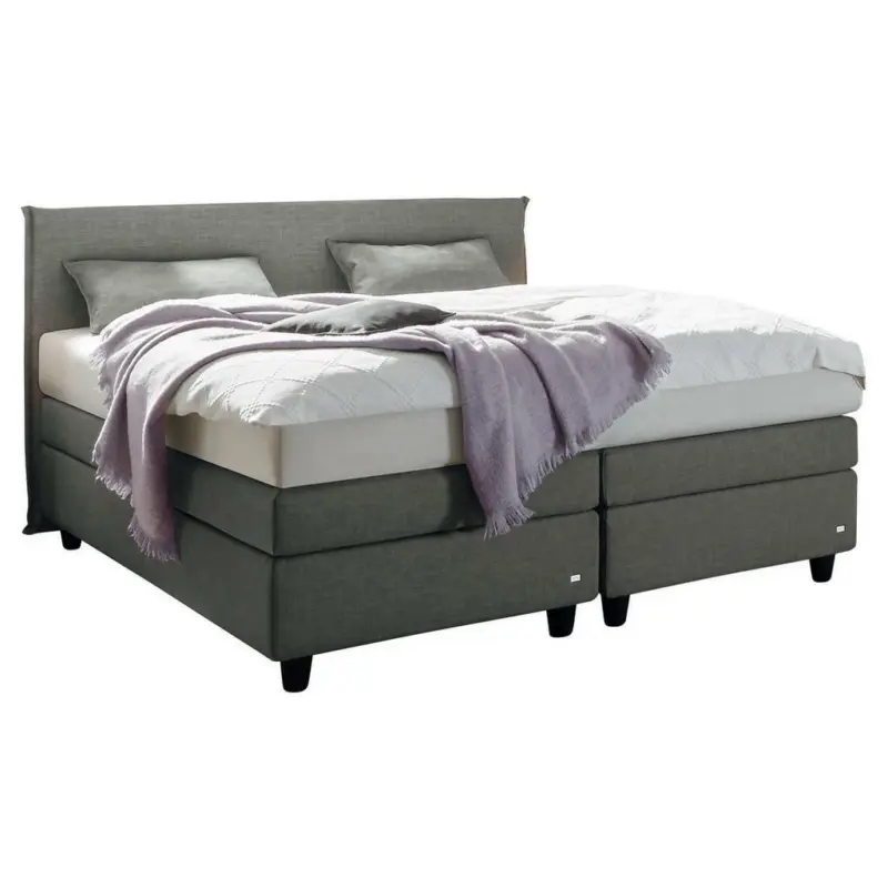 Boxspringbett 160/200 cm in Grau