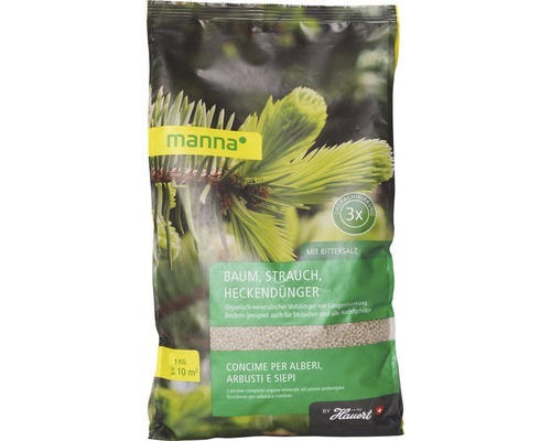 Baum-, Strauch- & Heckendünger Manna 1 kg / 10 m²