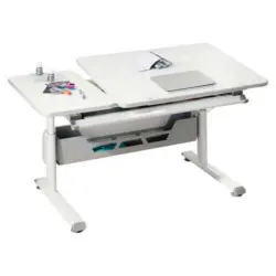 Jugendschreibtisch 130/70/53-79 cm höhenverstellbar