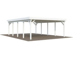 Doppelcarport Palmako Karl 40,6 m² 600 x 762 cm weiß