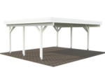 Hornbach Doppelcarport Palmako Karl 20,6 m² 600 x 512 cm weiß