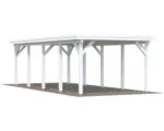 Hornbach Einzelcarport Palmako Karl 23,1 m² 360 x 762 cm weiß