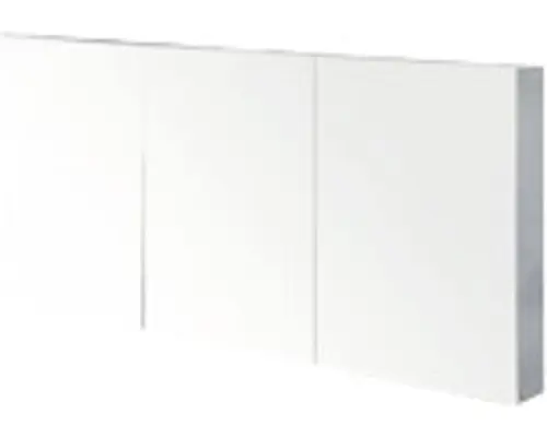 Spiegelschrank Sanox Frozen 3-türig 140x13x65 cm Black Oak