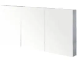 Spiegelschrank Sanox 3-türig 140x13x65 cm Black Oak