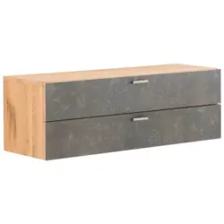 Hängeelement in Eichefarben, Dunkelgrau