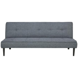 Schlafsofa in Webstoff Dunkelgrau