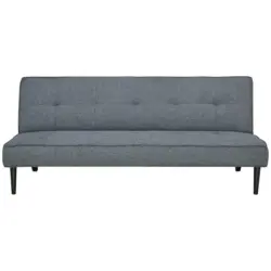 Schlafsofa in Webstoff Dunkelgrau