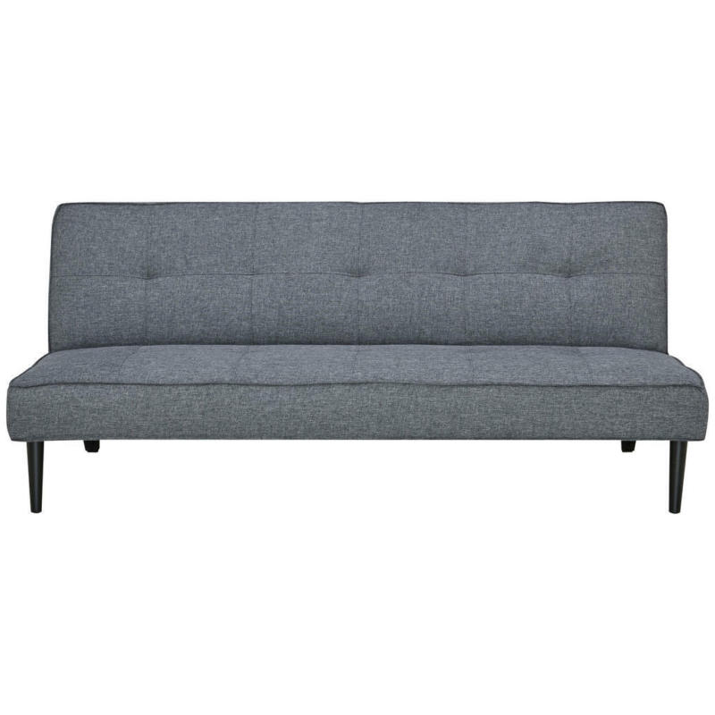 Schlafsofa in Webstoff Dunkelgrau