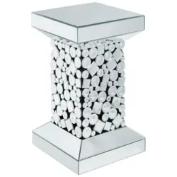 Beistelltisch in Glas, Holzwerkstoff 30,5/30,5/51 cm