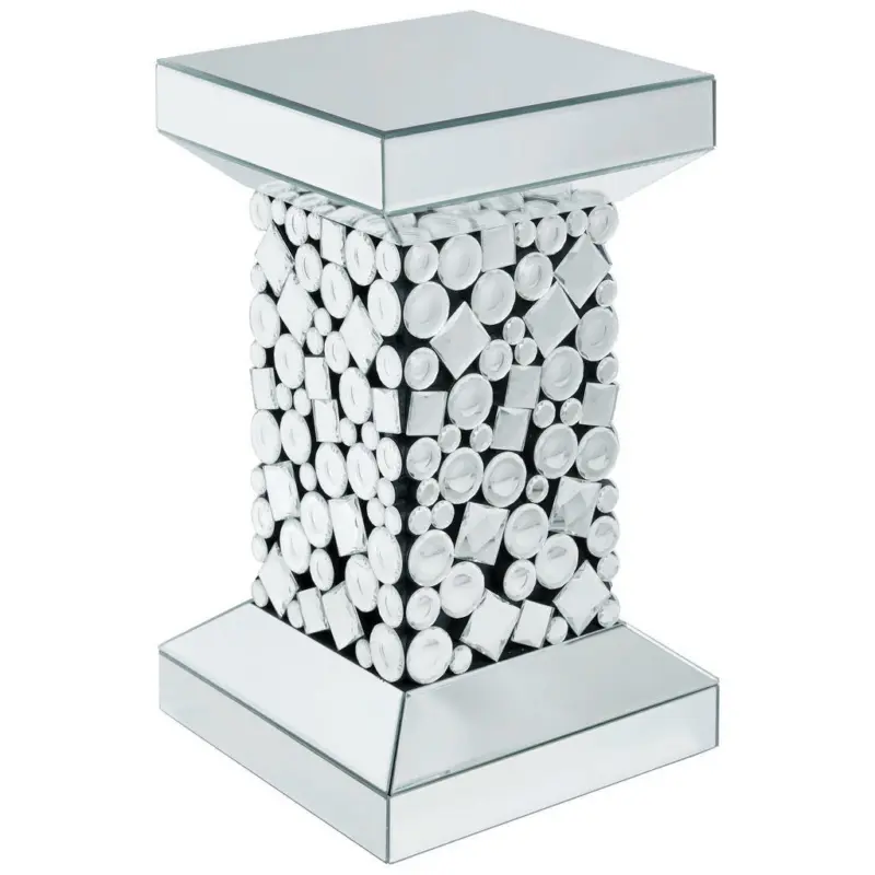 Beistelltisch in Glas, Holzwerkstoff 30,5/30,5/51 cm