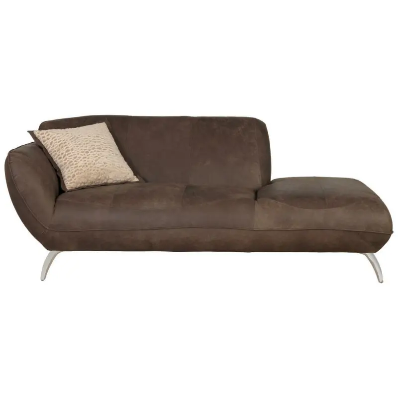 Sofa in Echtleder Dunkelbraun