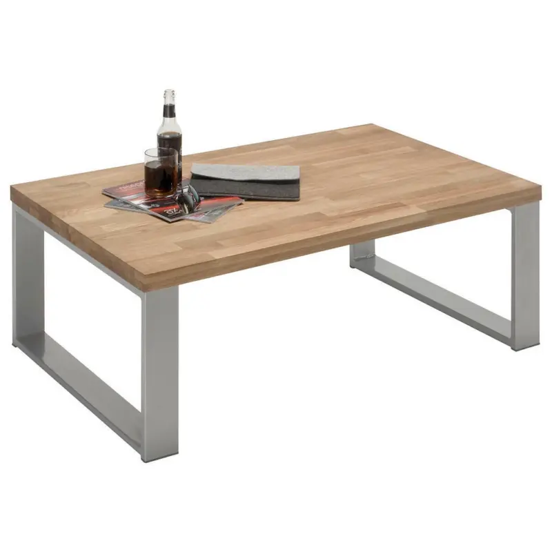 Couchtisch in Holz, Metall 110/70/41,5 cm