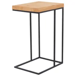 Beistelltisch in Holz, Metall 45/35/69 cm
