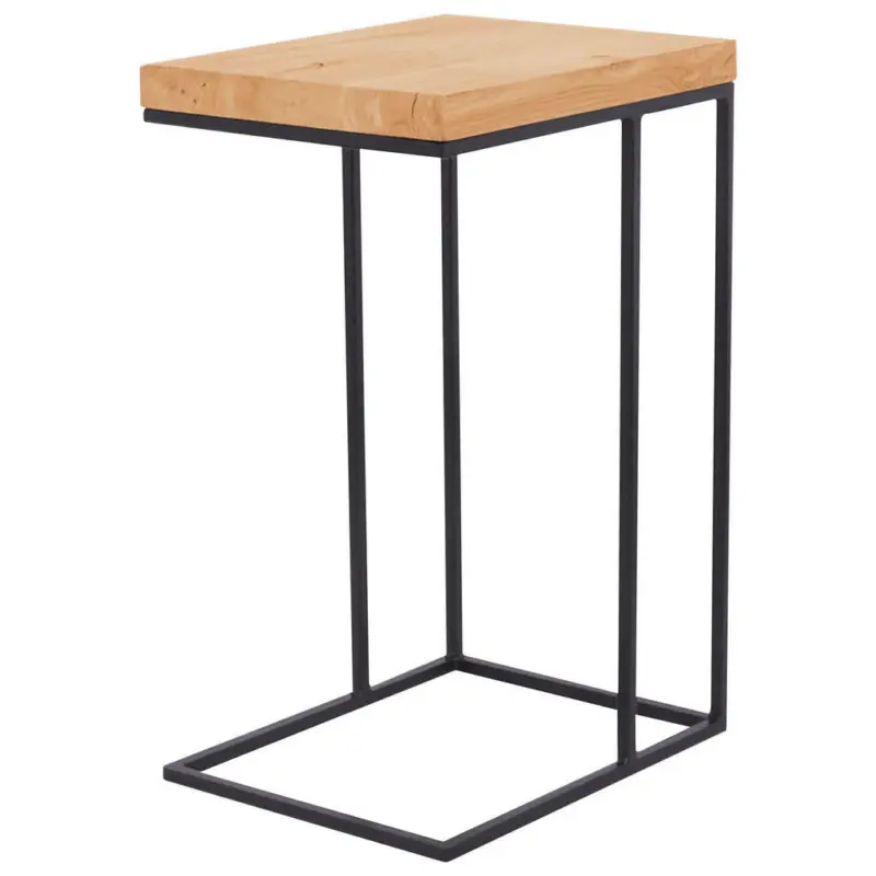 Beistelltisch in Holz, Metall 45/35/69 cm