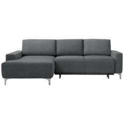 Ecksofa in Chenille Grau