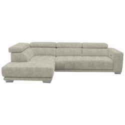 Ecksofa in Chenille Beige