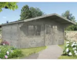 Hornbach Gartenhaus Britta 19,7 m² 480 x 425 cm tauchgrundiert grau