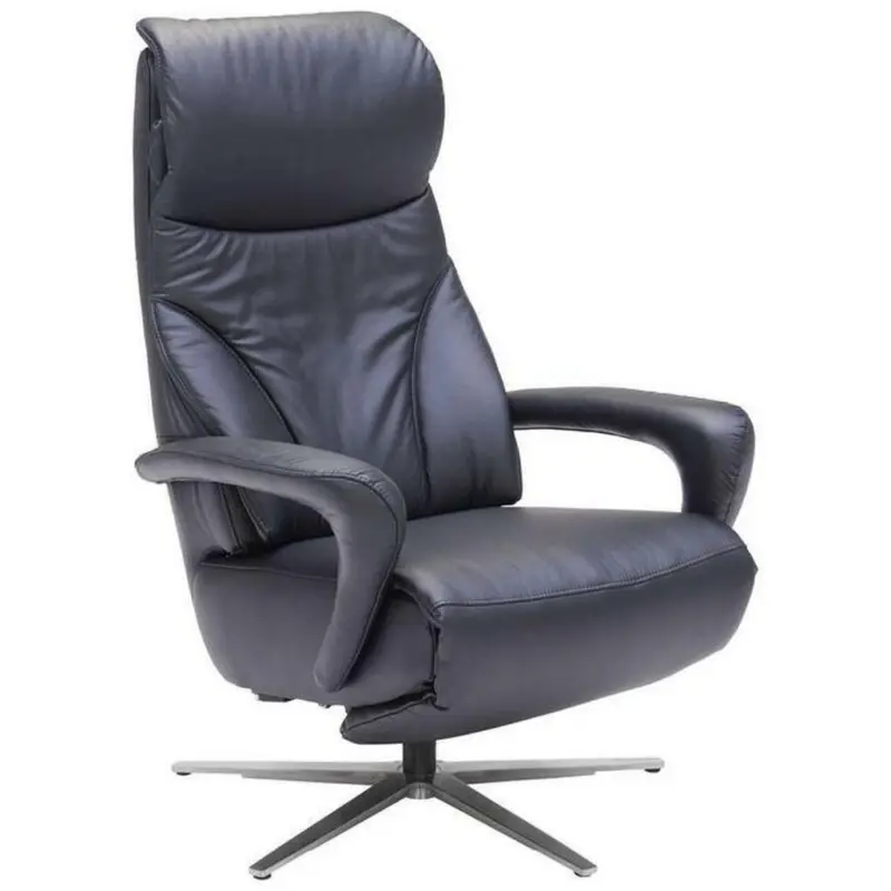 Relaxsessel in Leder Schwarz