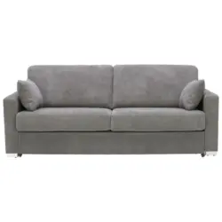 Schlafsofa in Webstoff Dunkelgrau