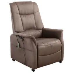 Fernsehsessel in Mikrofaser Braun