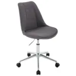 XXXLutz Lauterach - Ihr M&ouml;belhaus bei Bregenz Jugenddrehstuhl in Webstoff Chromfarben, Dunkelgrau