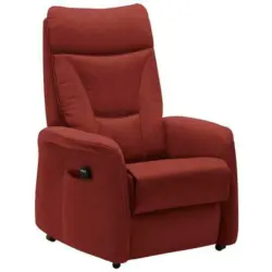 Fernsehsessel in Mikrofaser Rot