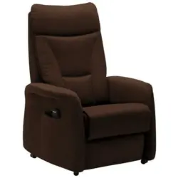Fernsehsessel in Mikrofaser Dunkelbraun