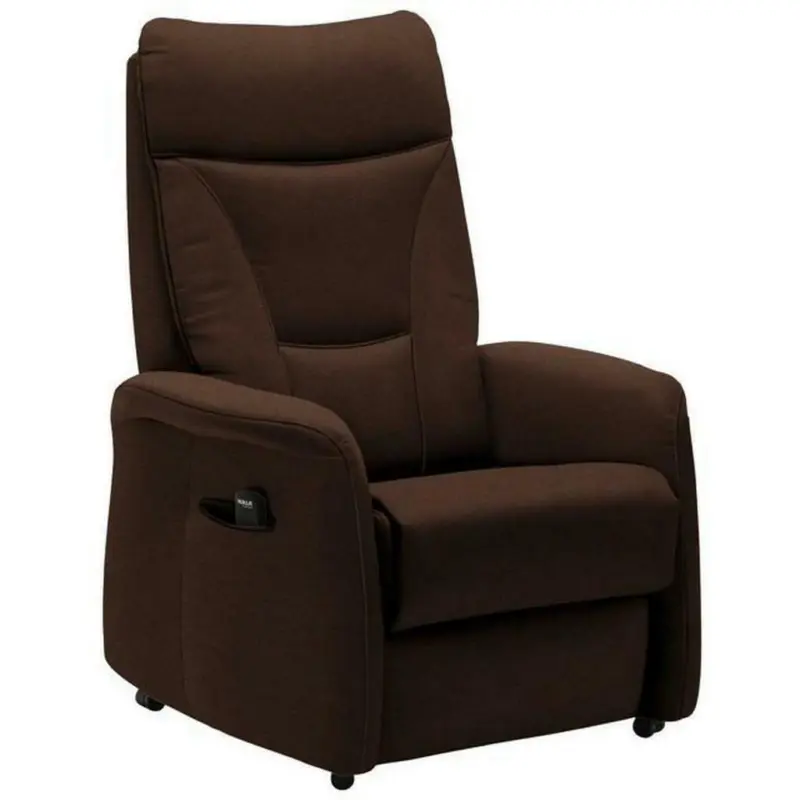 Fernsehsessel in Mikrofaser Dunkelbraun