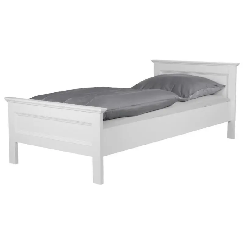 Bett 90/200 cm in Weiß