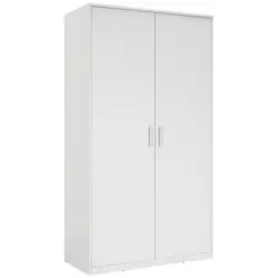 Drehtürenschrank in Weiß