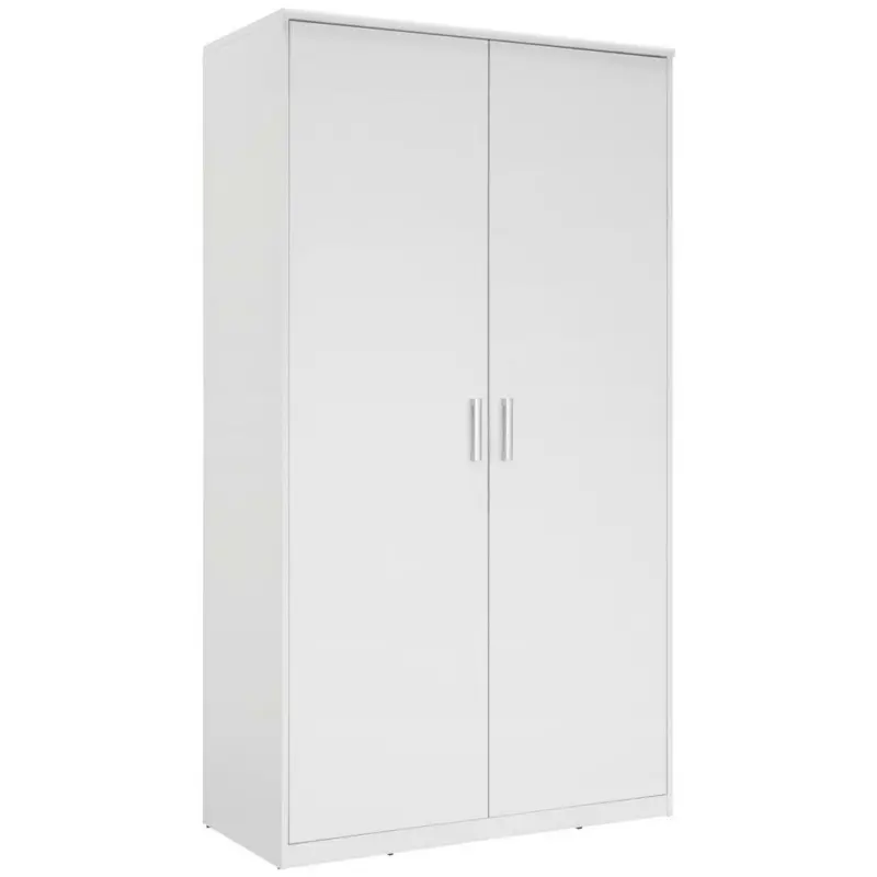 Drehtürenschrank in Weiß