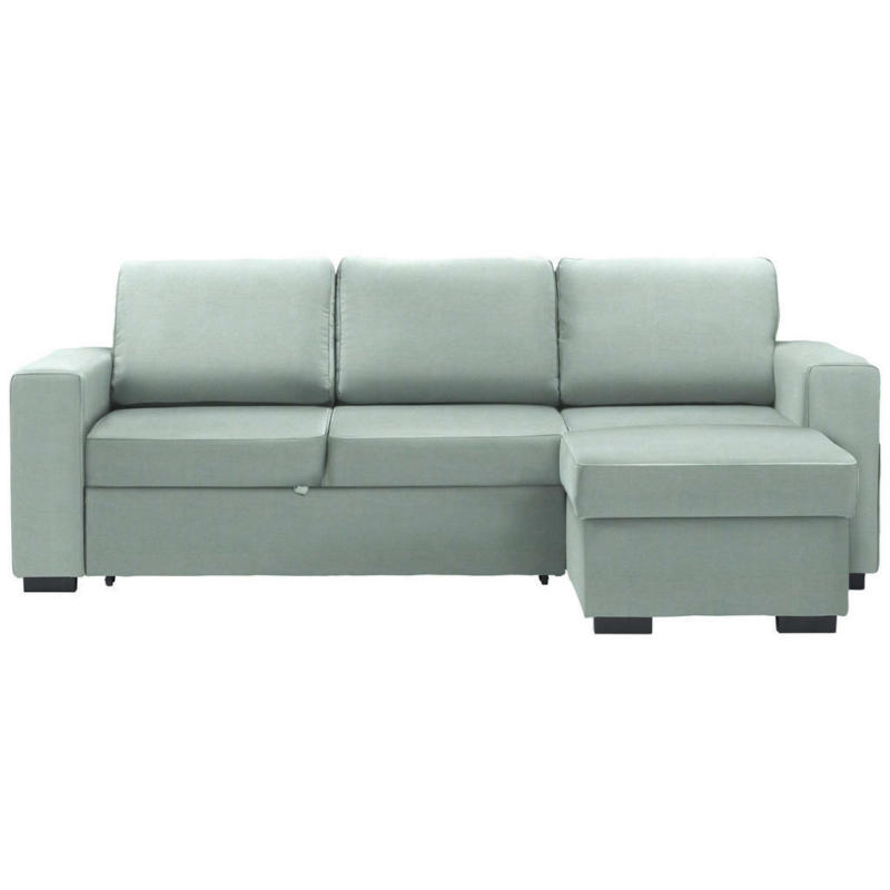 Ecksofa in Velours Mintgrün