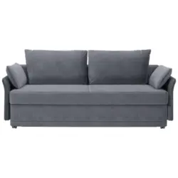 Schlafsofa in Velours Grau