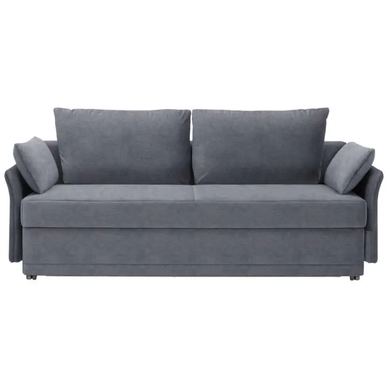 Schlafsofa in Velours Grau