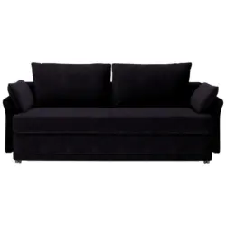 Schlafsofa in Velours Dunkelgrau