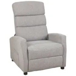 Massagesessel in Webstoff Grau