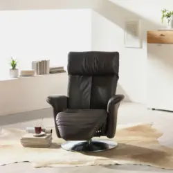 Relaxsessel in Leder Braun