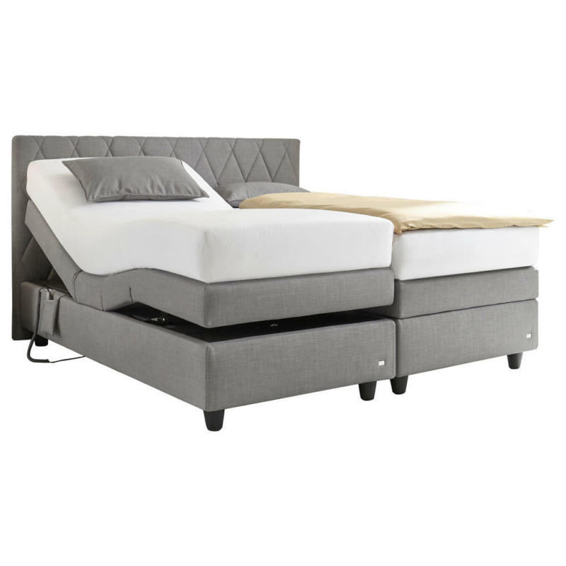 Boxspringbett 160/200 cm in Grau