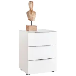 Nachtk&auml;stchen in Wei&szlig;