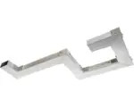 Hornbach Erweiterungsset für Systemtreppe für Dielen, 2-stufig, 322x576 mm Kunststoff Grau