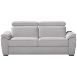 Schlafsofa in Flachgewebe Hellgrau