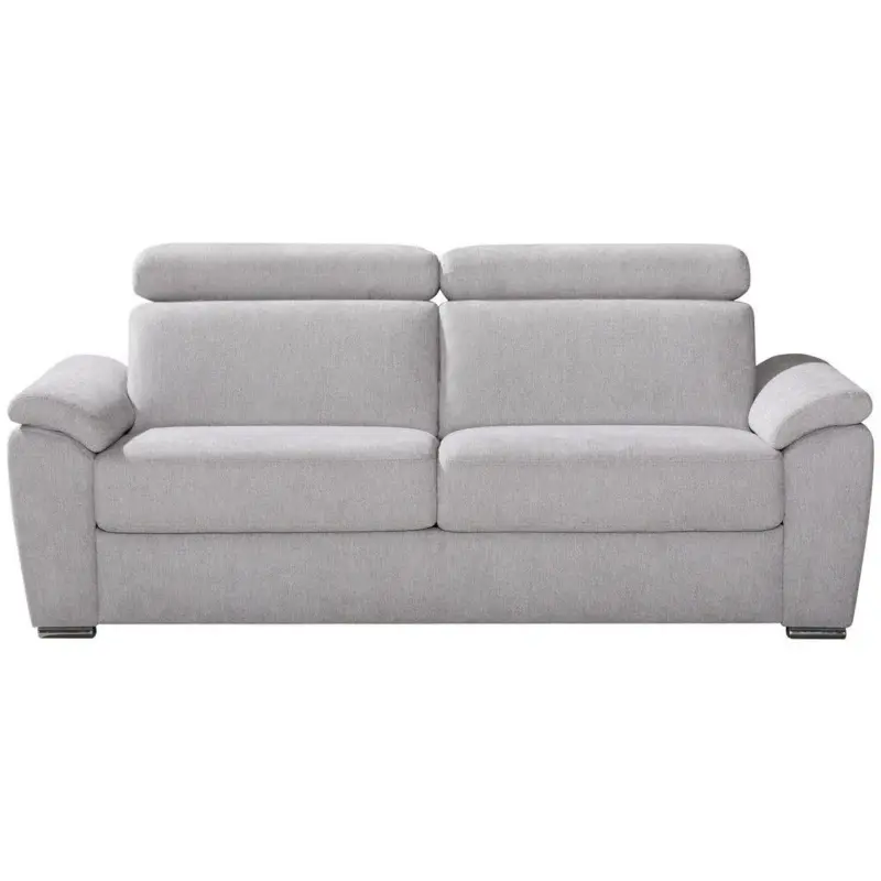 Schlafsofa in Flachgewebe Hellgrau