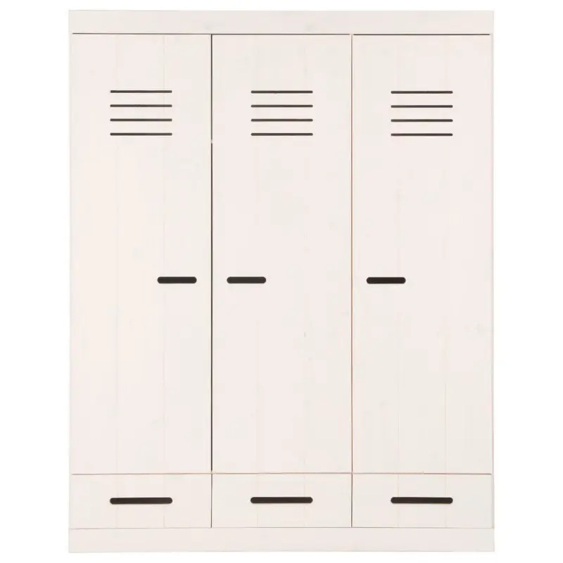 Kleiderschrank in Weiß, Kieferfarben